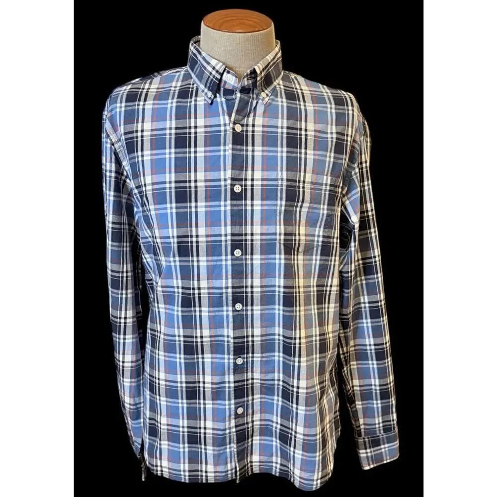 NWT J. Crew Flex Washed Slim Button Down Plaid Shirt XL Re-Imagined Sustainable